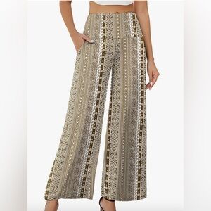Women's Stretchy Wide Leg Palazzo Pants